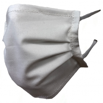 Παιδική Υφασμάτινη Μάσκα Πλενόμενη Πολλαπλών Χρήσεων Βαμβακερή Knitters σε Άσπρο Χρώμα από 12ετών MLKID1056